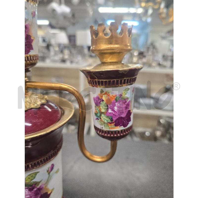 LUME VIOLA DORATO FIORI  | Mercatino dell'Usato Acerra 3