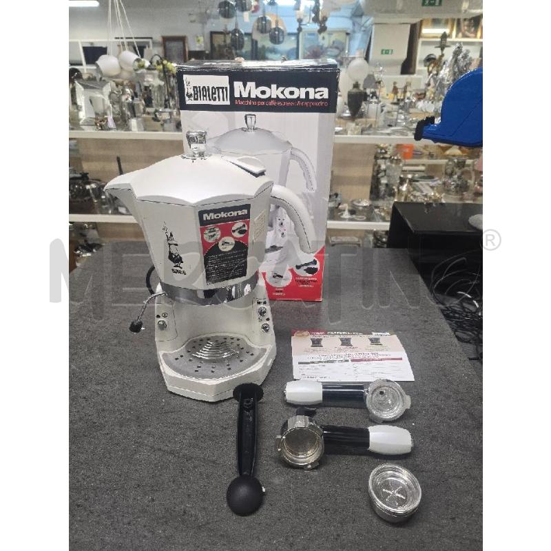 MACCHINA CAFFE' MOKONA BIALETTI BIANCA | Mercatino dell'Usato Acerra 1