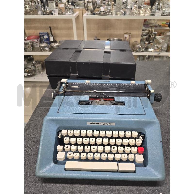 MACCHINA DA SCRIVERE OLIVETTI STUDIO 46 CELESTE | Mercatino dell'Usato Acerra 1