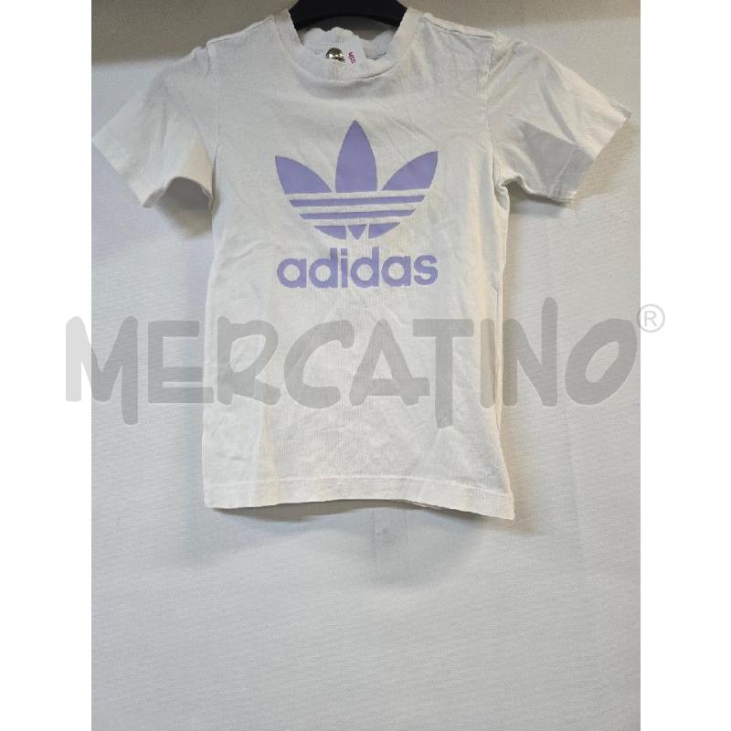 MAGLIA BAMBINA ADIDAS BIANCO VIOLA | Mercatino dell'Usato Acerra 1
