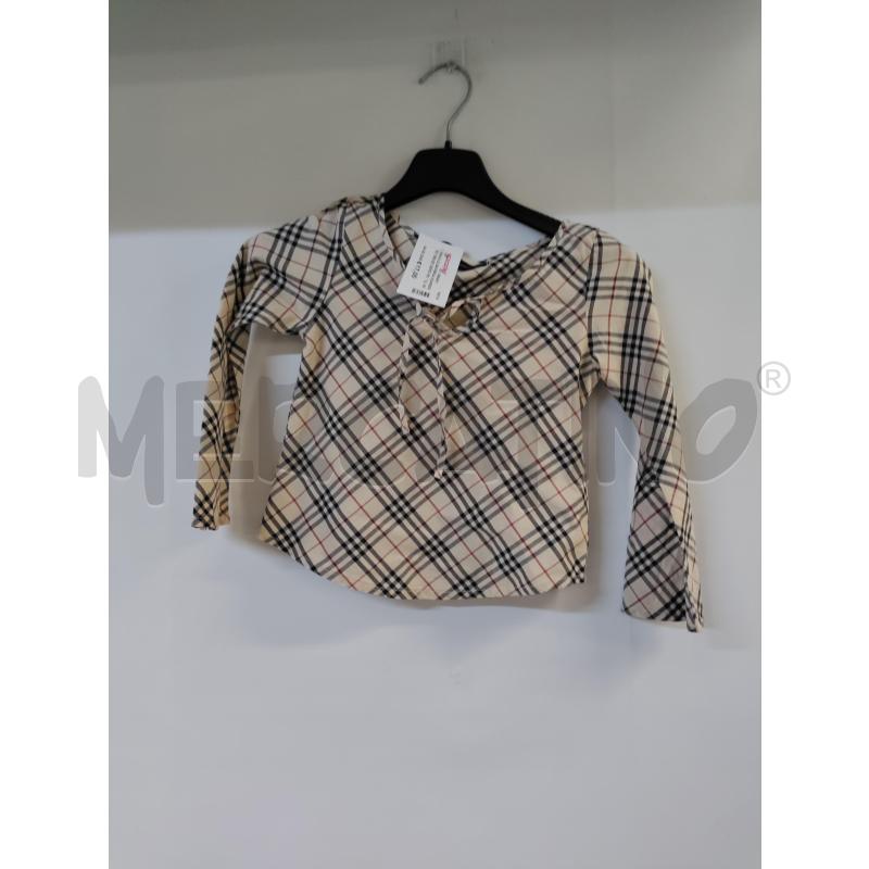 MAGLIA BAMBINA BURBERRY BEIGE NERO ROSSO | Mercatino dell'Usato Acerra 1