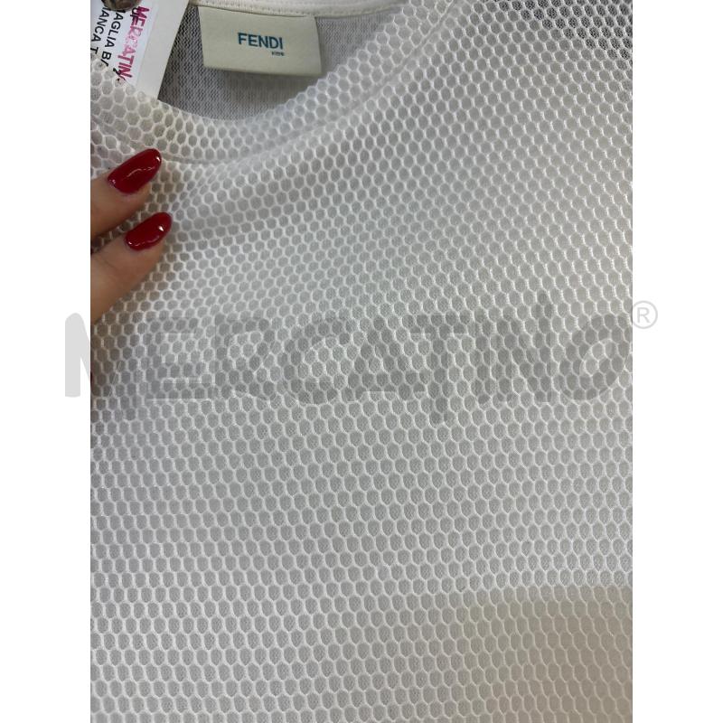 MAGLIA BAMBINA FENDI BIANCA TRASPARENTE | Mercatino dell'Usato Acerra 2