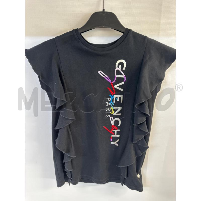 MAGLIA BAMBINA GIVENCHY NERO SCRITTA GRIGIO | Mercatino dell'Usato Acerra 1