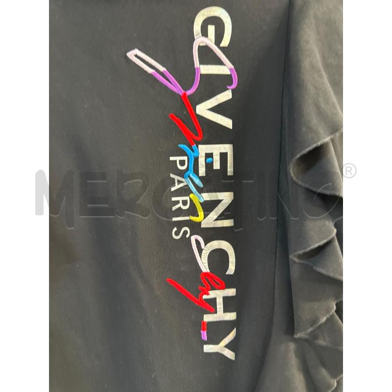 MAGLIA BAMBINA GIVENCHY NERO SCRITTA GRIGIO | Mercatino dell'Usato Acerra 2