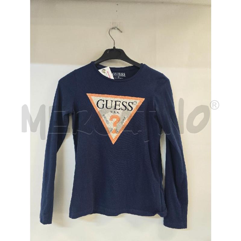 MAGLIA BAMBINA GUESS BLU ARANCIONE STRASS | Mercatino dell'Usato Acerra 1