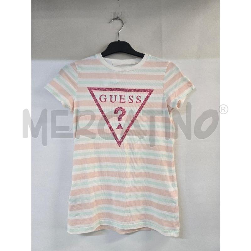 MAGLIA BAMBINA GUESS RIGHE ROSA VERDE | Mercatino dell'Usato Acerra 1