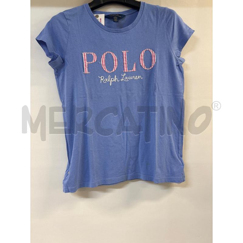MAGLIA BAMBINA POLO RALPH LAUREN BLU LOGO ROSA | Mercatino dell'Usato Acerra 1