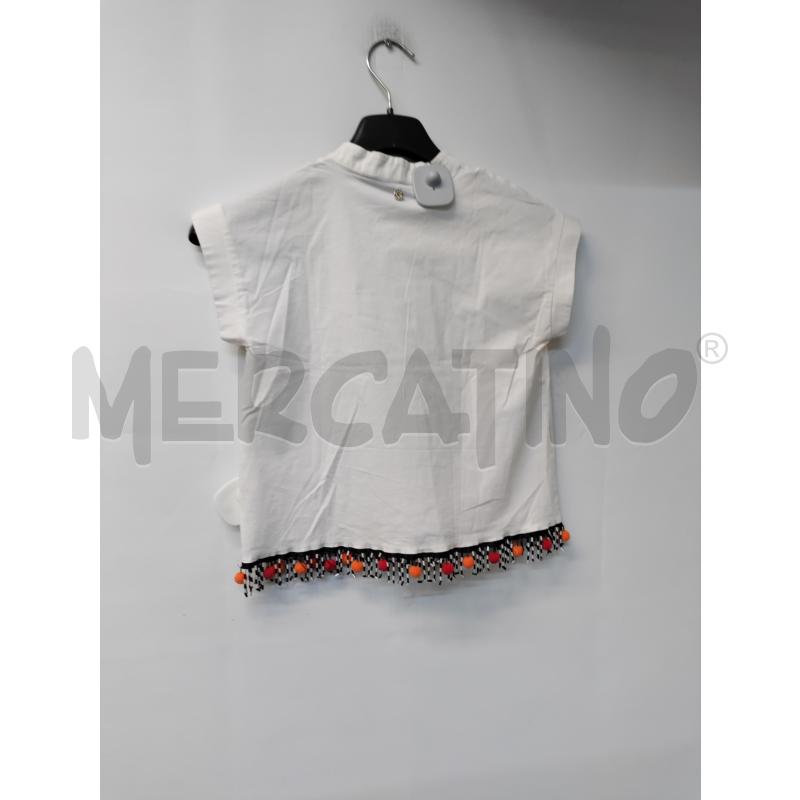 MAGLIA BAMBINA RELISH BIANCO FRANGE NERO BIANCO | Mercatino dell'Usato Acerra 2