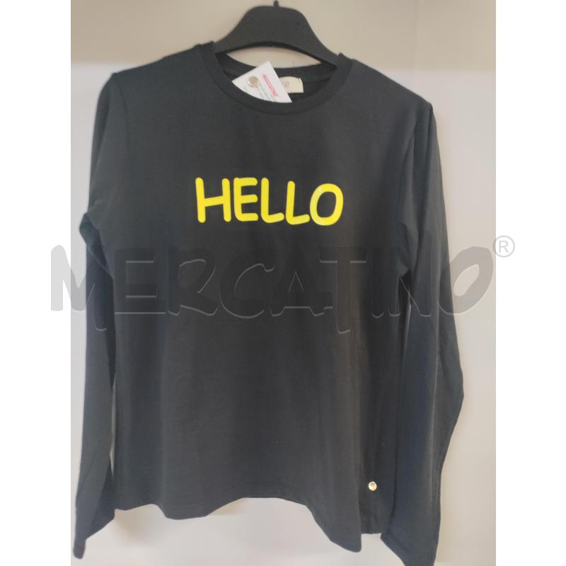 MAGLIA BAMBINA VICOLO NERO GIALLO HELLO | Mercatino dell'Usato Acerra 1