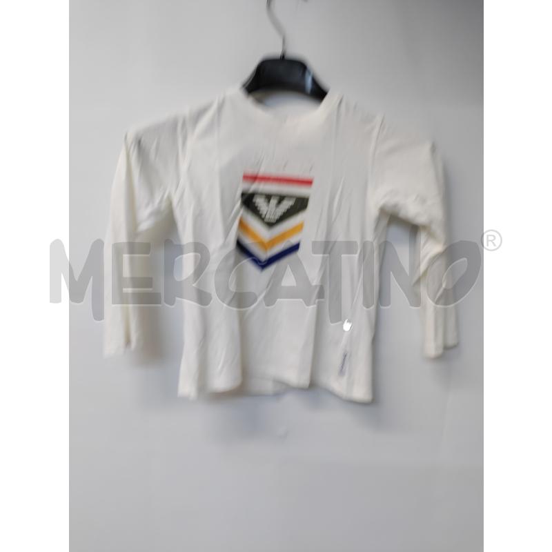 MAGLIA BAMBINO ARMANI BABY BIANCO FRECCE COLORATE | Mercatino dell'Usato Acerra 1