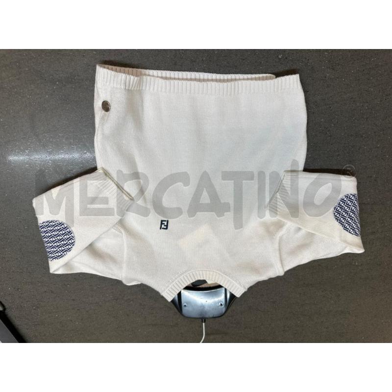 MAGLIA BAMBINO FENDI BIANCO BLU | Mercatino dell'Usato Acerra 1