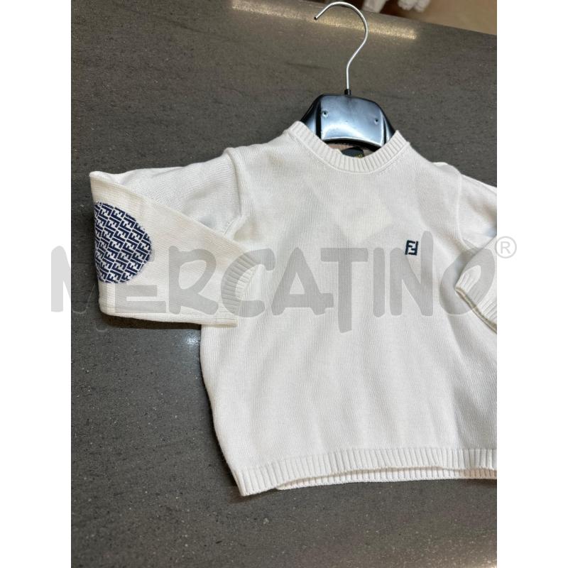 MAGLIA BAMBINO FENDI BIANCO BLU | Mercatino dell'Usato Acerra 2
