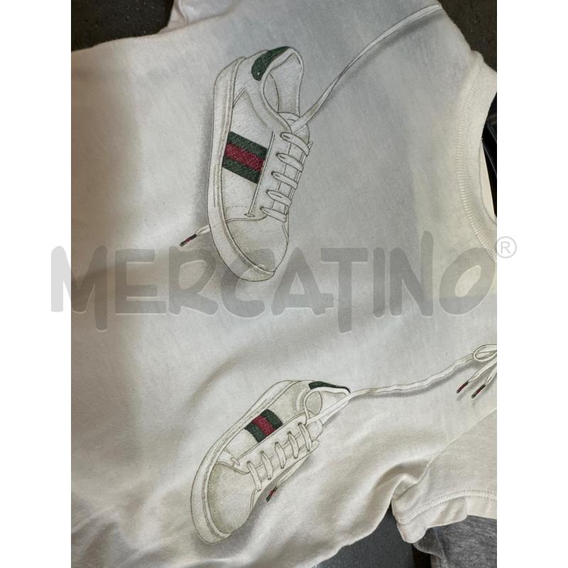 MAGLIA BAMBINO GUCCI BIANCO SCARPETTE | Mercatino dell'Usato Acerra 3