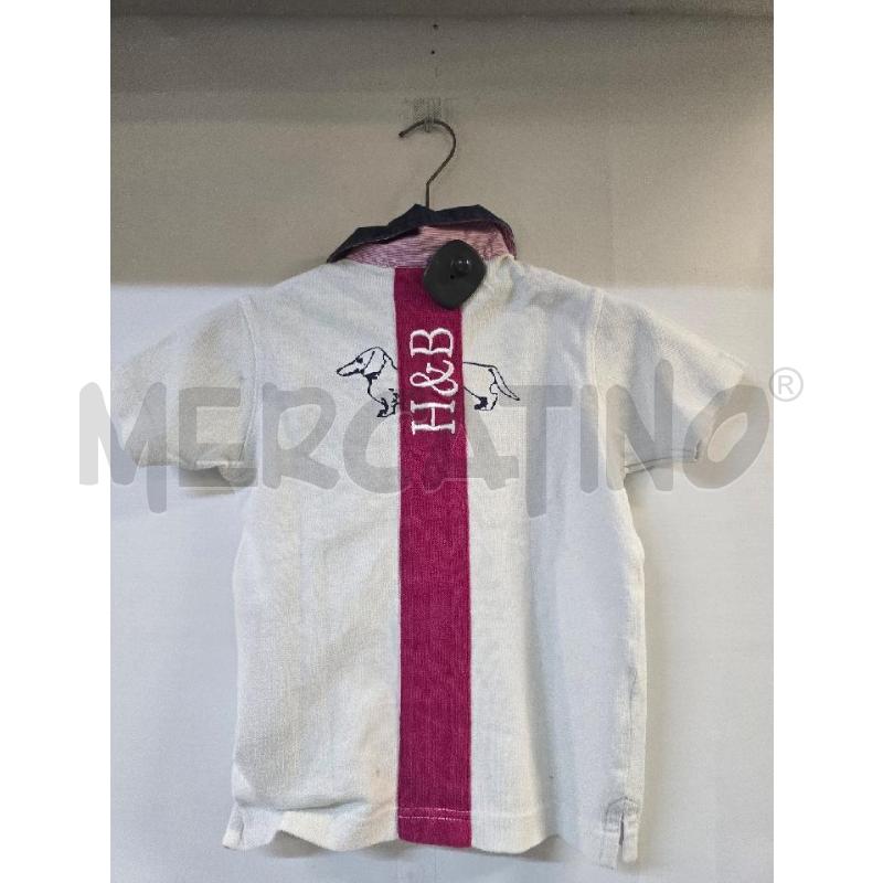MAGLIA BAMBINO HARMONT&BLAINE BIANCO BLU | Mercatino dell'Usato Acerra 2