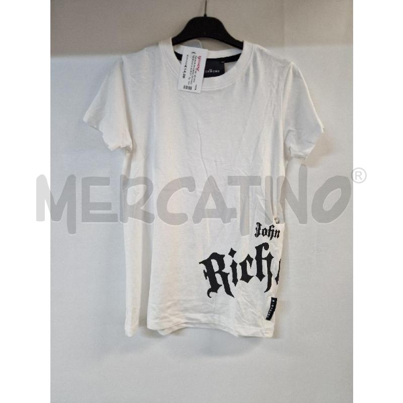 MAGLIA BAMBINO RICHMOND BIANCO SCRITTA NERO | Mercatino dell'Usato Acerra 1