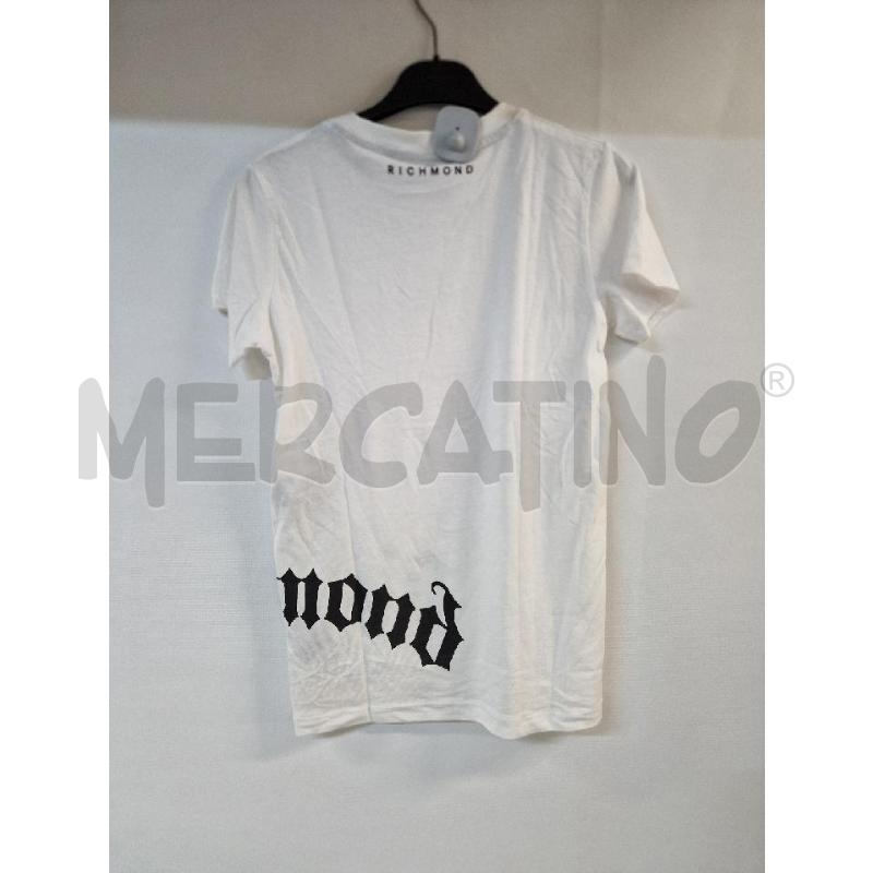 MAGLIA BAMBINO RICHMOND BIANCO SCRITTA NERO | Mercatino dell'Usato Acerra 2