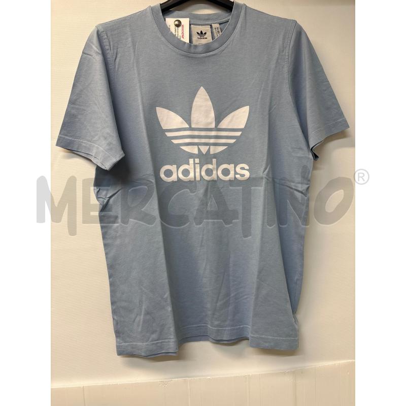 MAGLIA DONNA ADIDAS AZZURRO BIANCO | Mercatino dell'Usato Acerra 1