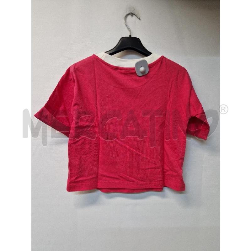 MAGLIA DONNA ADIDAS BIANCO FUXIA CORTA | Mercatino dell'Usato Acerra 2