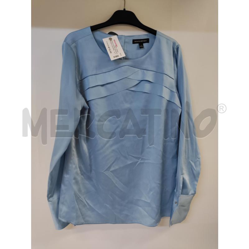 MAGLIA DONNA BANANA REPUBLIC AZZURRO LUCIDO | Mercatino dell'Usato Acerra 1
