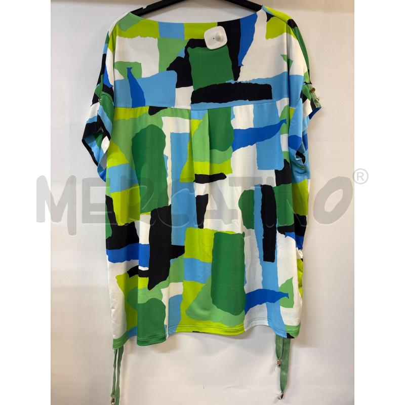 MAGLIA DONNA BIANCO CELESTE NERO VERDE CLARA B. | Mercatino dell'Usato Acerra 2