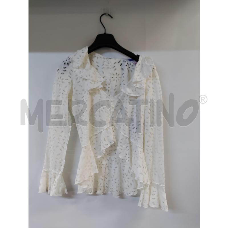 MAGLIA DONNA BIANCO DESIGUAL  | Mercatino dell'Usato Acerra 1
