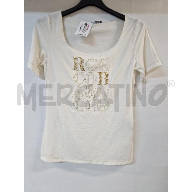 MAGLIA DONNA BIANCO DORATO ROCCOBAROCCO | Mercatino dell'Usato Acerra 1