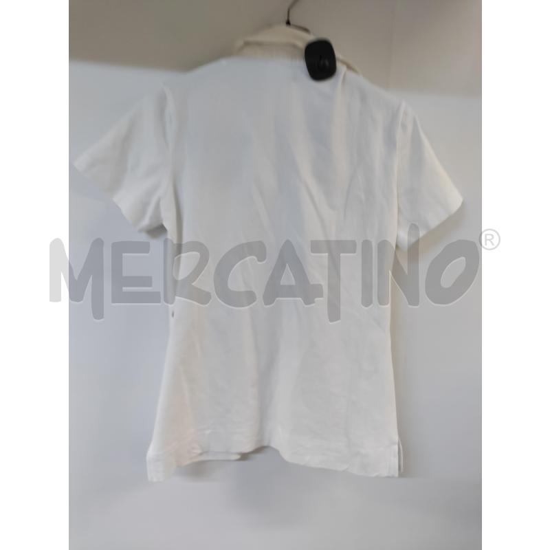 MAGLIA DONNA BIANCO FIORI BLU CAMOMILLA | Mercatino dell'Usato Acerra 2