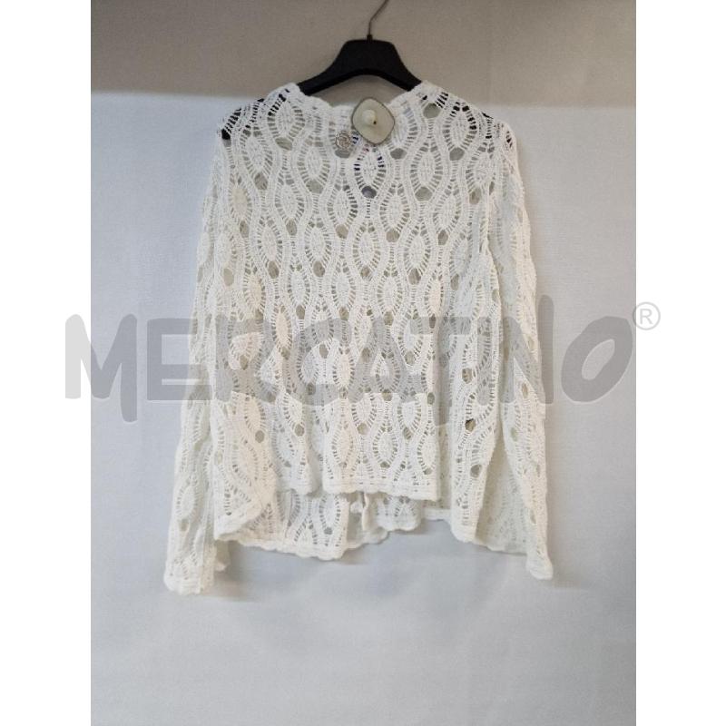 MAGLIA DONNA BIANCO RICAMI CAMOMILLA | Mercatino dell'Usato Acerra 2