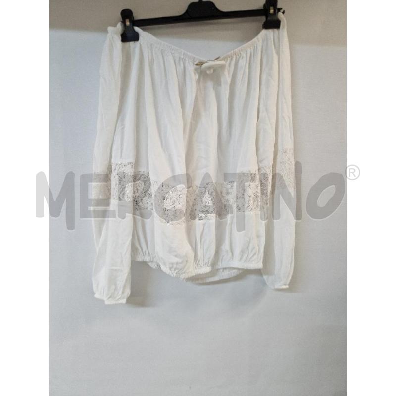 MAGLIA DONNA BIANCO RICAMI FIORI GUESS | Mercatino dell'Usato Acerra 2