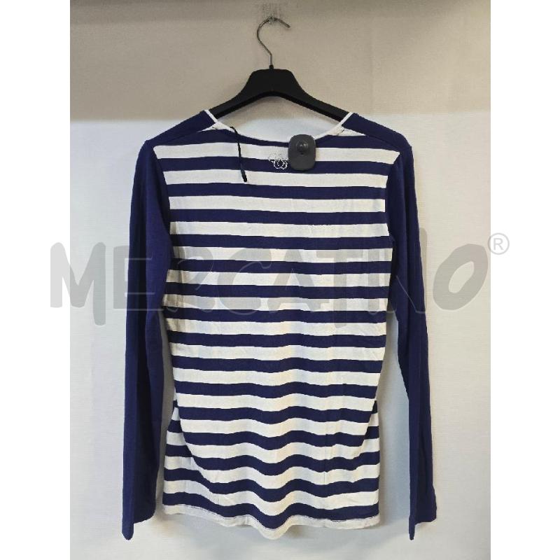 MAGLIA DONNA BLU BIANCO RIGHE CAMOMILLA | Mercatino dell'Usato Acerra 2