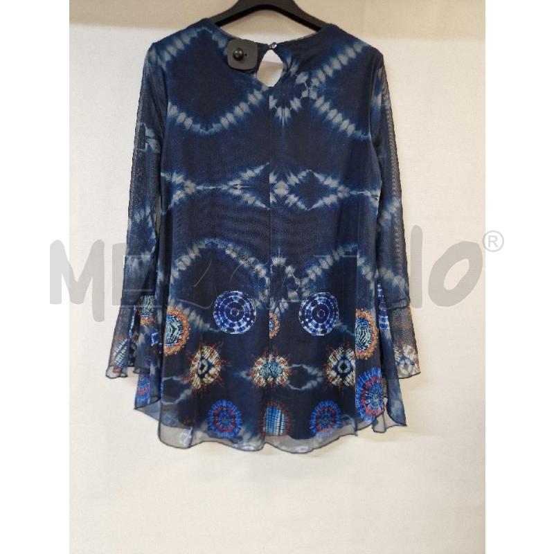 MAGLIA DONNA BLU VELO DESIGUAL  | Mercatino dell'Usato Acerra 2