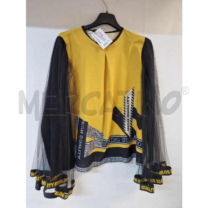MAGLIA DONNA BYBLOS GIALLO NERO | Mercatino dell'Usato Acerra 1