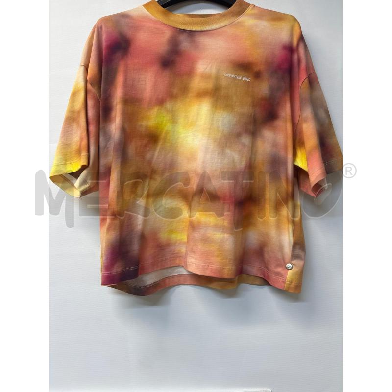 MAGLIA DONNA CALVIN KLEIN JEANS ARANCIONE GIALLO | Mercatino dell'Usato Acerra 1