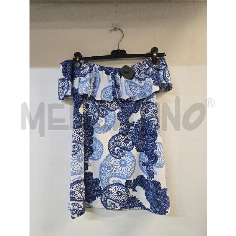 MAGLIA DONNA CAMOMILLA FANTASIA BLU BIANCO  | Mercatino dell'Usato Acerra 2