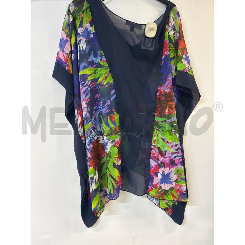 MAGLIA DONNA CAMOMILLA VELATA BLU PIANTE | Mercatino dell'Usato Acerra 2