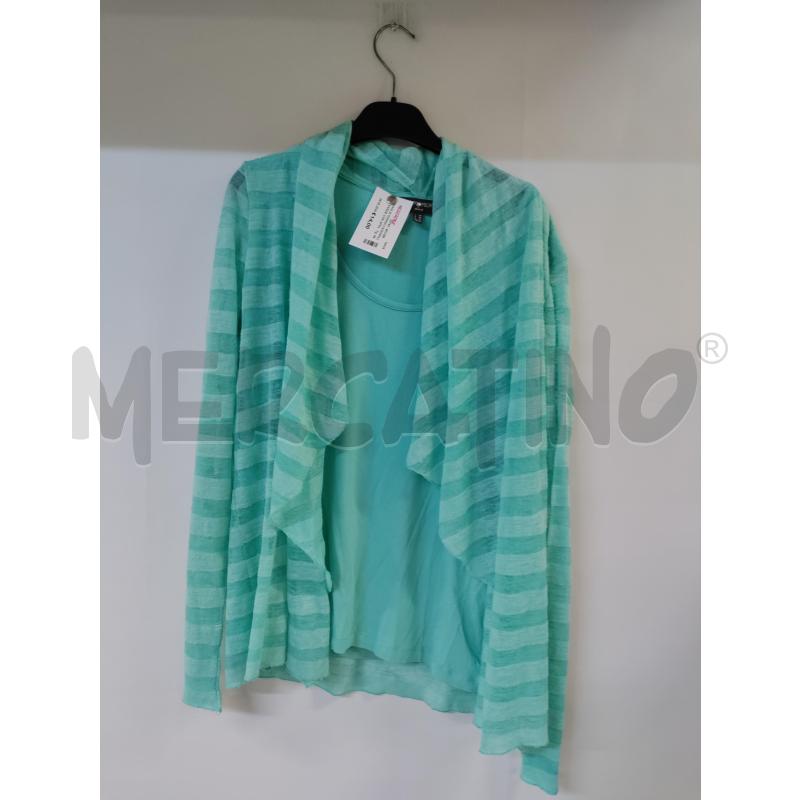 MAGLIA DONNA CAMOMILLA VERDE CON SPOLVERINO | Mercatino dell'Usato Acerra 1