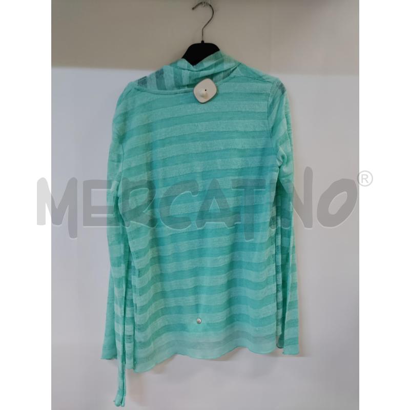 MAGLIA DONNA CAMOMILLA VERDE CON SPOLVERINO | Mercatino dell'Usato Acerra 2