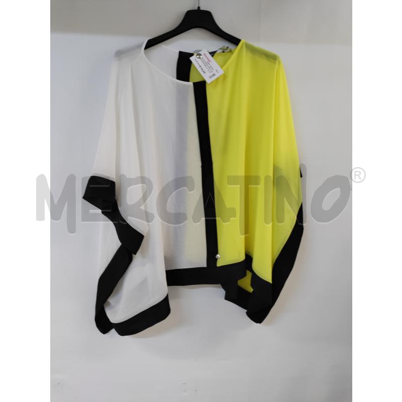 MAGLIA DONNA CARLA MONTANARINI GIALLO BIANCO NERO | Mercatino dell'Usato Acerra 1