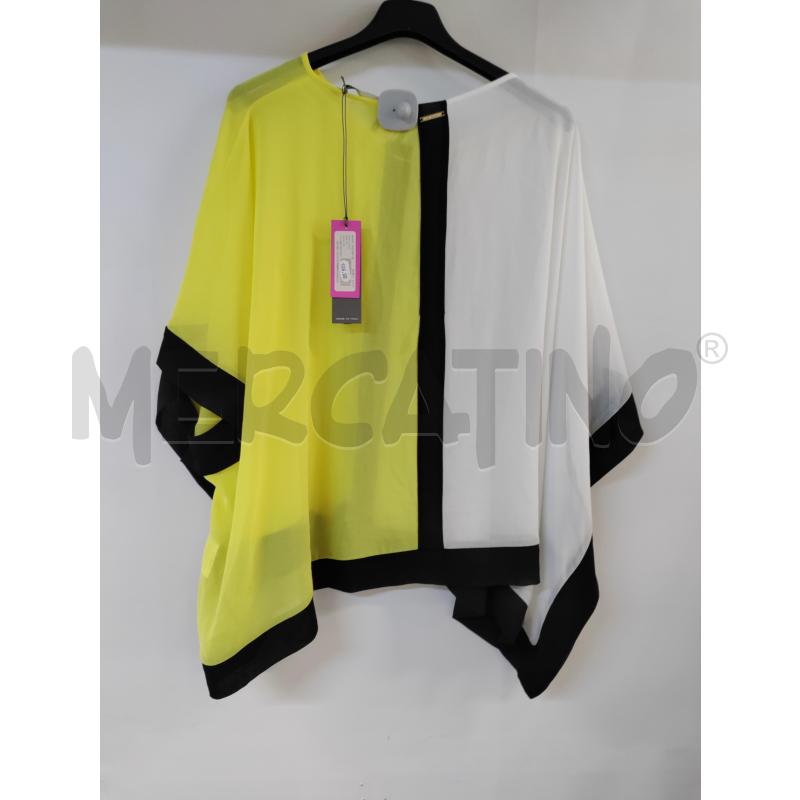 MAGLIA DONNA CARLA MONTANARINI GIALLO BIANCO NERO | Mercatino dell'Usato Acerra 2