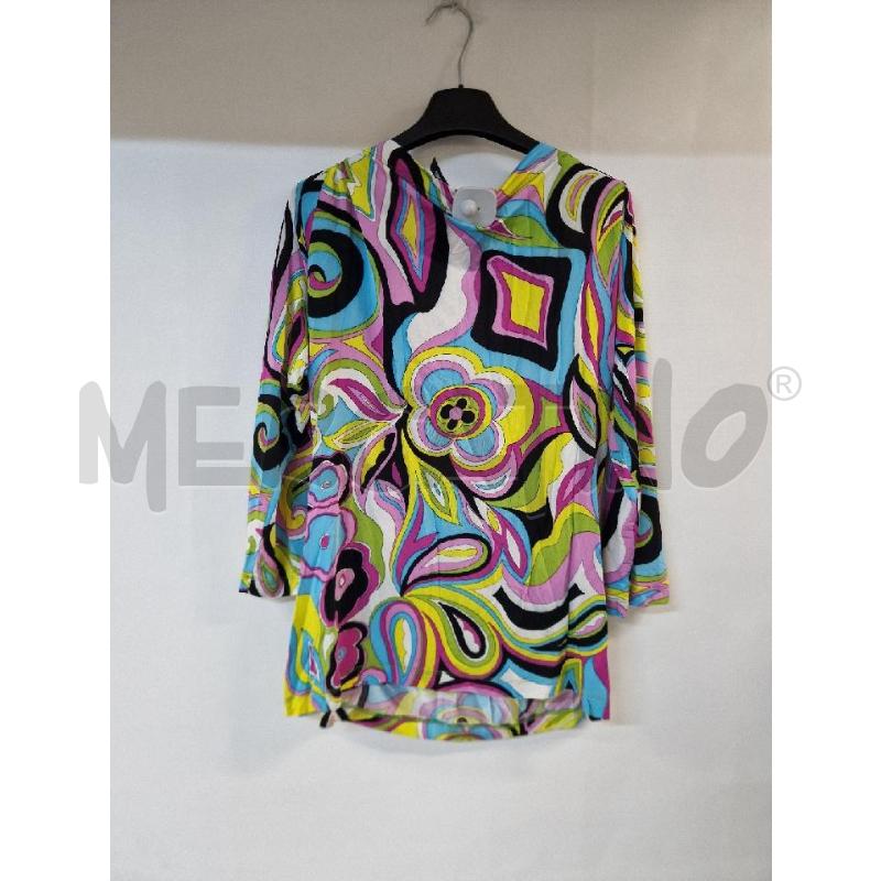 MAGLIA DONNA CELESTE GIALLO NERO ROCCOBAROCCO  | Mercatino dell'Usato Acerra 2