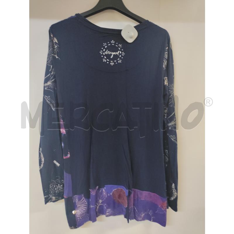 MAGLIA DONNA DESIGUAL BLU VIOLA | Mercatino dell'Usato Acerra 2
