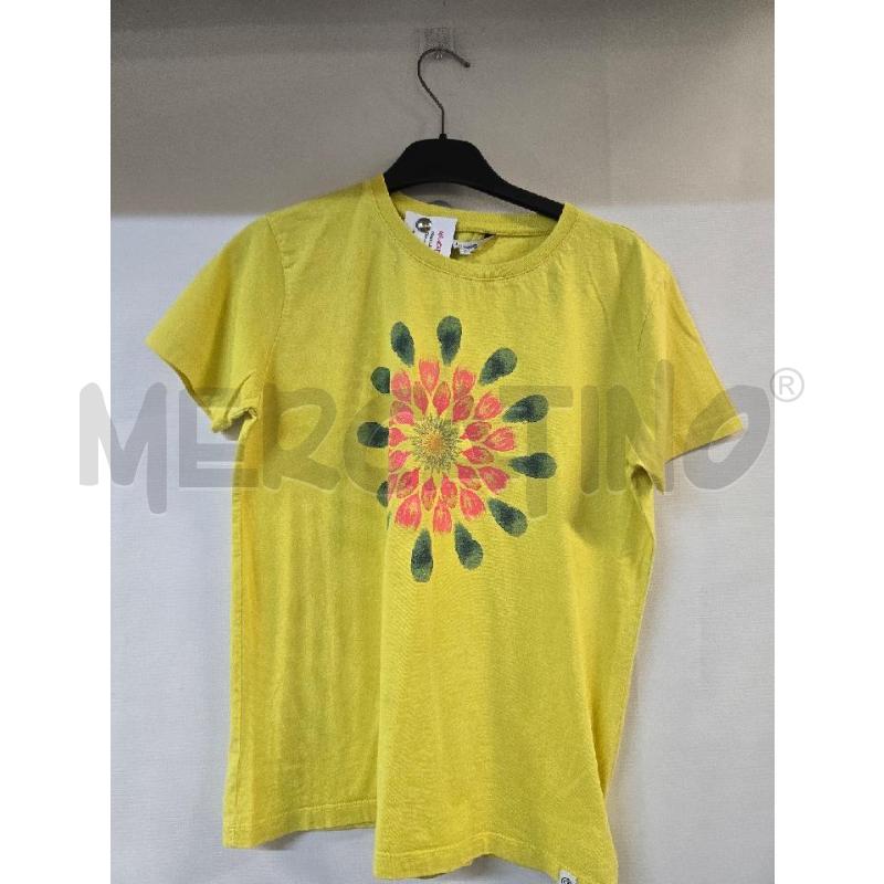 MAGLIA DONNA DESIGUAL GIALLO FIORE VERDE ROSA | Mercatino dell'Usato Acerra 1