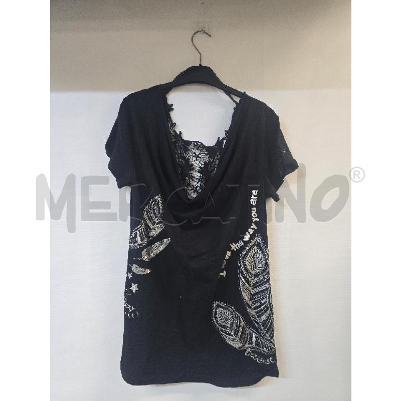 MAGLIA DONNA DESIGUAL NERO GRIGIO | Mercatino dell'Usato Acerra 1