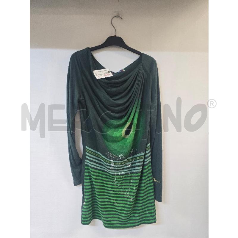 MAGLIA DONNA DESIGUAL VERDE | Mercatino dell'Usato Acerra 1