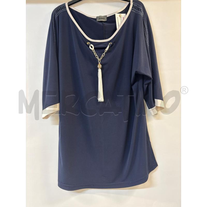 MAGLIA DONNA DORABELLA BLU CON CIONDOLO | Mercatino dell'Usato Acerra 1