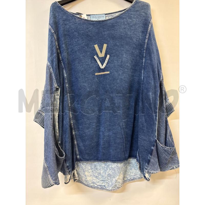 MAGLIA DONNA ELISA CAVALETTI IN DENIM | Mercatino dell'Usato Acerra 1