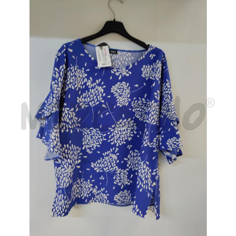 MAGLIA DONNA EMME MARELLA AZZURRO BIANCO | Mercatino dell'Usato Acerra 1