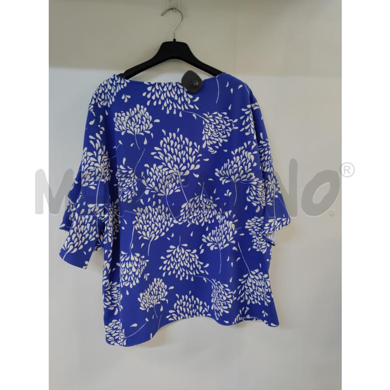 MAGLIA DONNA EMME MARELLA AZZURRO BIANCO | Mercatino dell'Usato Acerra 2