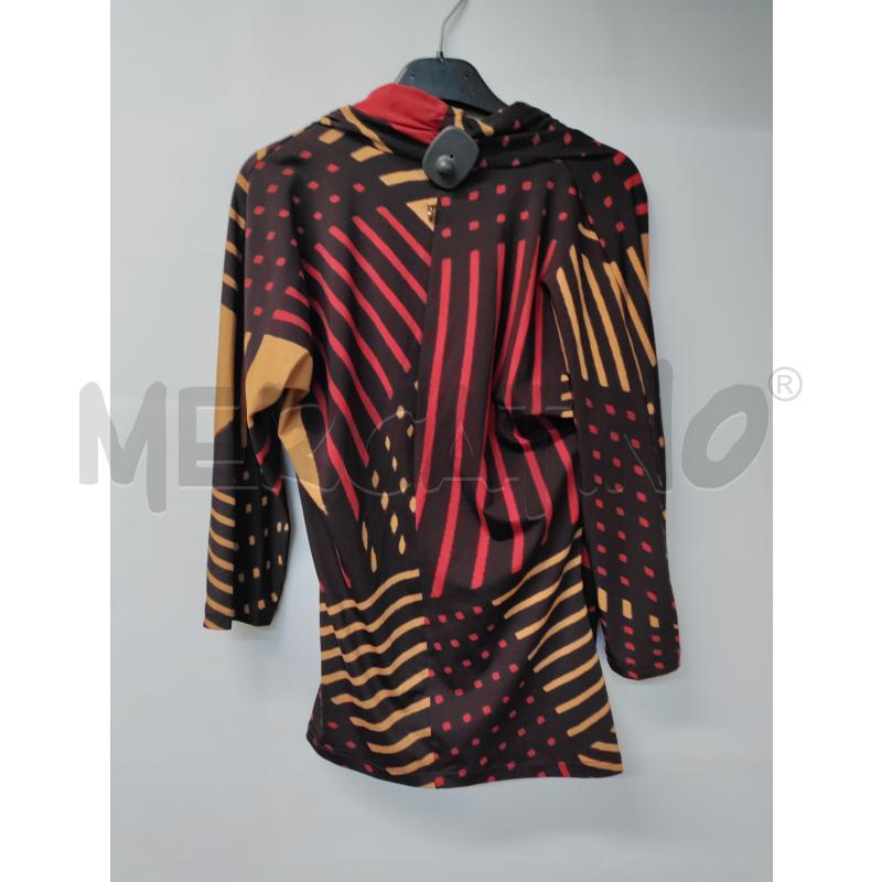 MAGLIA DONNA EMME MARELLA MARRONE BEIGE ROSSO | Mercatino dell'Usato Acerra 2