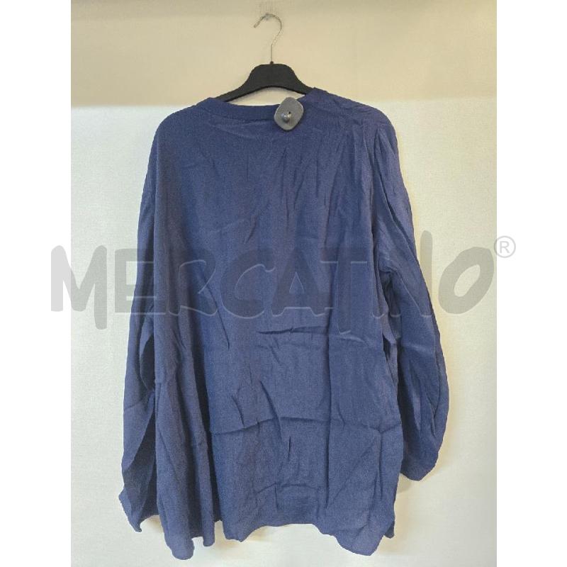 MAGLIA DONNA FIORELLA RUBINO BLU CON BOTTONI COLLO | Mercatino dell'Usato Acerra 2